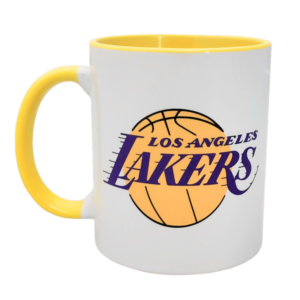 Taza de los angeles lakers. tazas de baloncesto. taza NBA, regalos originales baloncesto