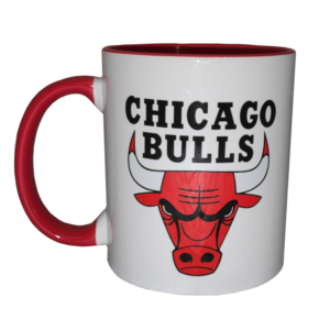 Taza de los chicago bulls. tazas de baloncesto. taza NBA, regalos originales
